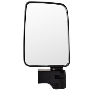 UNO MINDA RV-11002R-WHT Shatterproof Glass Rear View Mirror (White)- Right Hand Side for Mahindra Bolero (New)