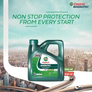 Castrol MAGNATEC 3382513 10W-40 API SN Part-Synthetic Engine Oil for Petrol Cars (3 L)